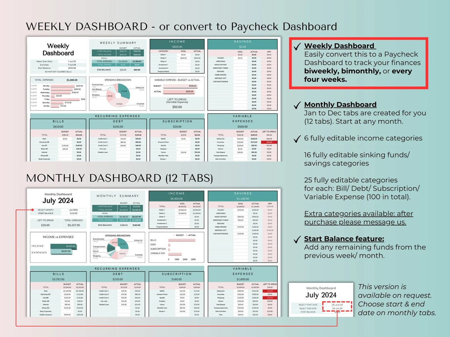 ULTIMATE BUDGET TRACKER - MANAGE INCOME/SAVINGS